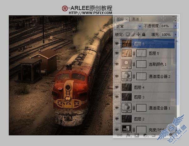 Photoshop调出照片经典暗光金色调