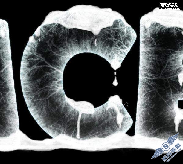 Photoshop教程:打造冰冻的冰雪文字效果