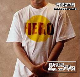 利用Photoshop给皱褶T恤添加图案