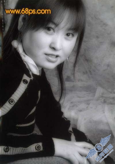 Photoshop照片处理:将黑白照片制作成为淡红中性色【图】_