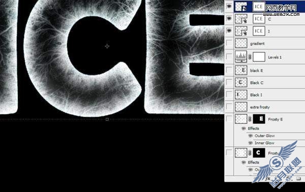 Photoshop教程:打造冰冻的冰雪文字效果