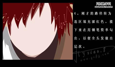 Photoshop教程:绘制火影忍者漫画人物