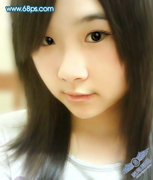 photoshop把曝光过度的人物照片转手绘效果