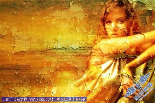 PhotoShop制作斑驳非主流效果照片