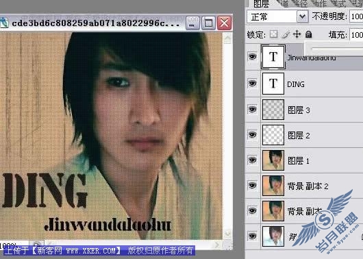 Photoshop将摄像头照片处理为抽线“非主流”图片
