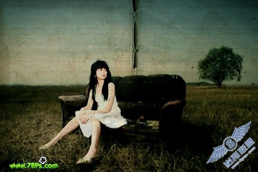 Photoshop调出模特照片古典颓废色彩