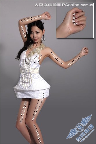 Photoshop制作时尚杂志女模特质感效果