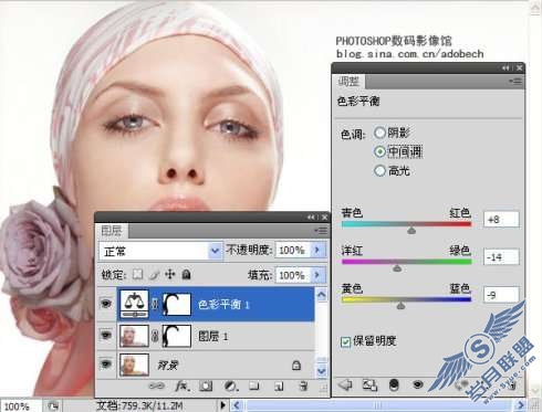 Photoshop制作漂亮人物签名效果图【图】_
