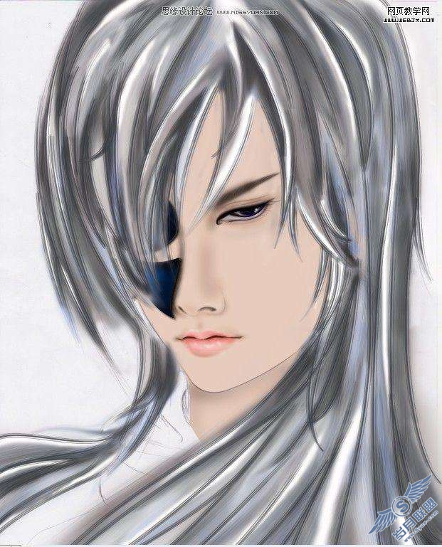 Photoshop绘制冷酷的漫画CG人物【图】_