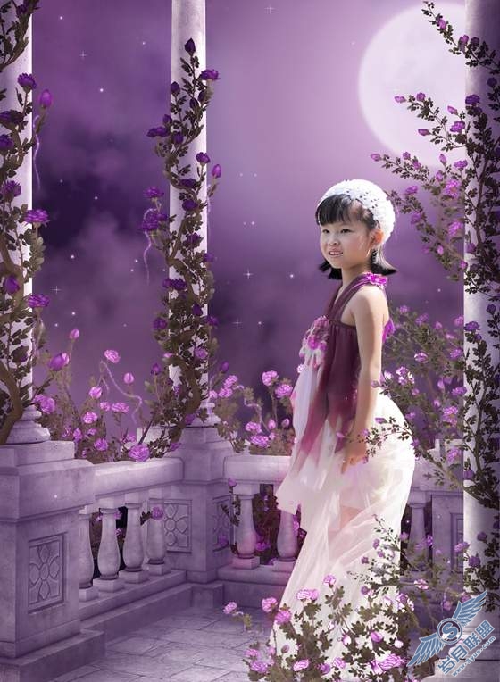 photoshop教程:梦幻精灵小公主的合成
