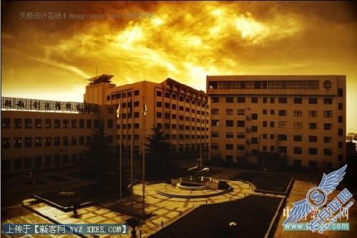 晴朗白天变黄昏风景_天极设计在线转载