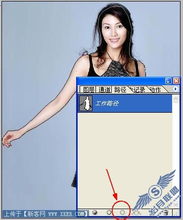 Photoshop 通道法为漂亮MM抠图