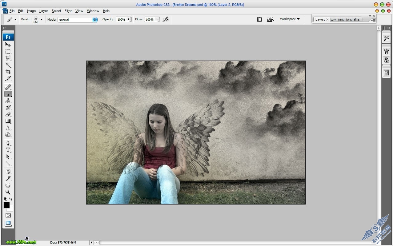 Photoshop照片合成:Broken Dreams破碎梦