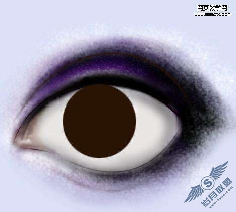 Photoshop鼠绘教程:制作惊讶的眼睛表情教程【图】_