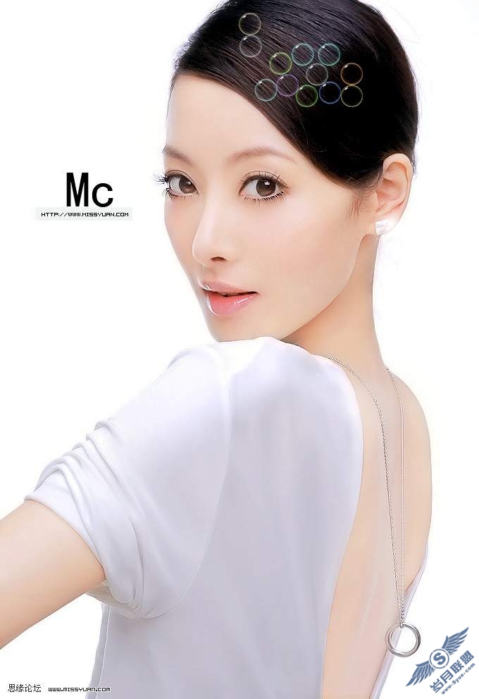 photoshop调色: 调出水灵灵肌肤的美女
