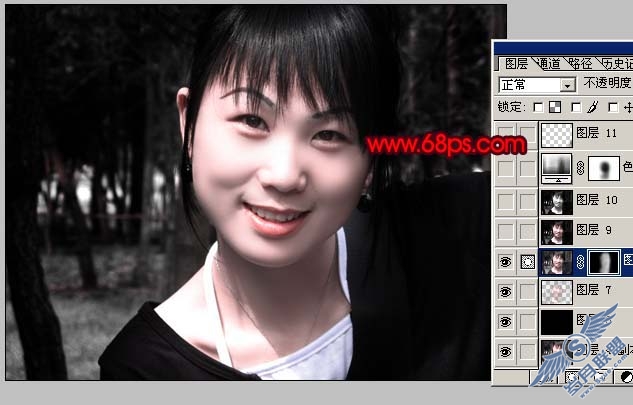 Photoshop调出照片偏暗的红褐色