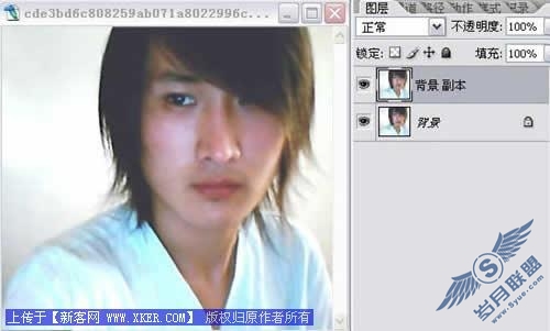 Photoshop将摄像头照片处理为抽线“非主流”图片