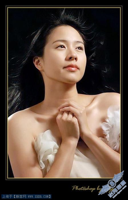 Photoshop为美女照片美白的两种方法_天极设计在线整理转载