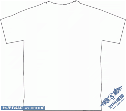 用CorelDraw在T恤框架中设计花纹1