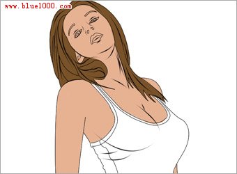 Photoshop制作金发美女海报效果