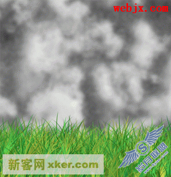 Photoshop模拟制作草地和天空效果图