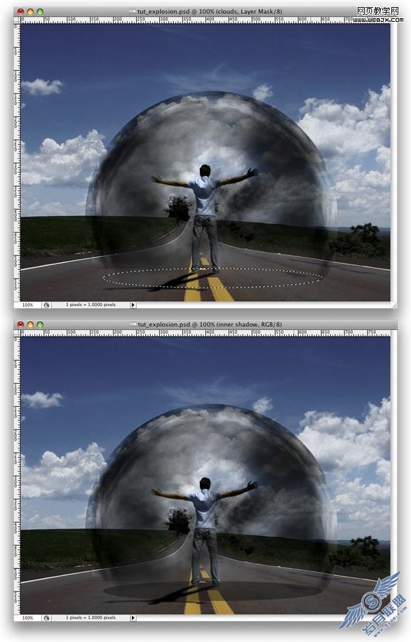 Photoshop经典合成教程:人的能量推翻汽车