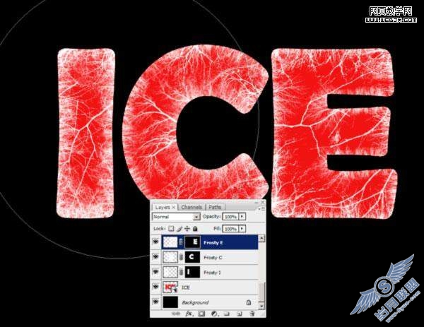 Photoshop教程:打造冰冻的冰雪文字效果