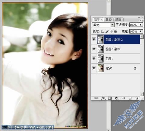 Photoshop简单给MM美白和修饰
