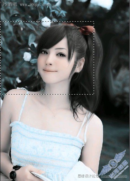 Photoshop照片淡淡轻微转手绘效果