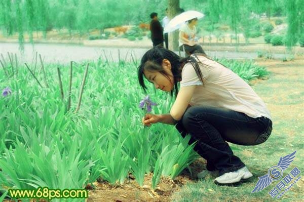 Photoshop调出照片外景鲜艳的绿色调