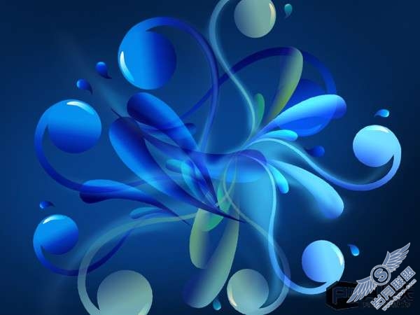 photoshop用钢笔工具绘制3D抽象物体【图】_