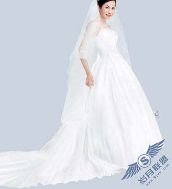 Photoshop鼠绘教程:制作新娘婚纱照【图】_