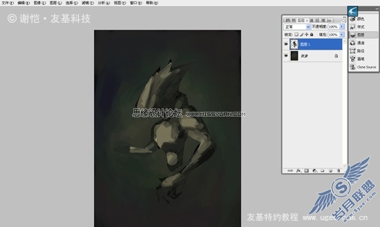Photoshop鼠绘海底的机器怪物