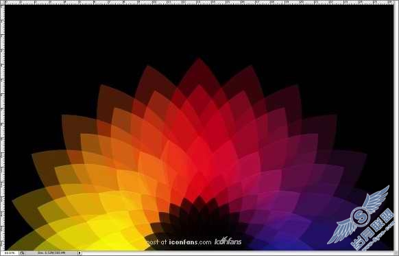 AI+Photoshop打造色彩斑斓的花花壁纸