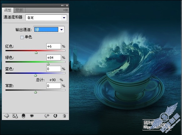 Photoshop照片合成:制作惊涛骇浪海报