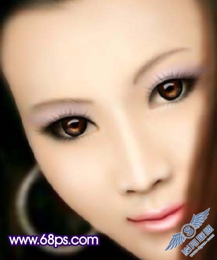 Photoshop打造梦幻的古典仿手绘美女