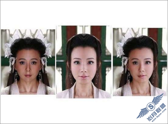 Photoshop出来的众多明星对称脸照欣赏