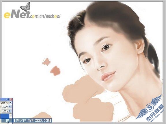 Photoshop结合数位板绘制美女头像(2)