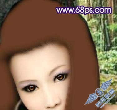 Photoshop打造梦幻的古典仿手绘美女