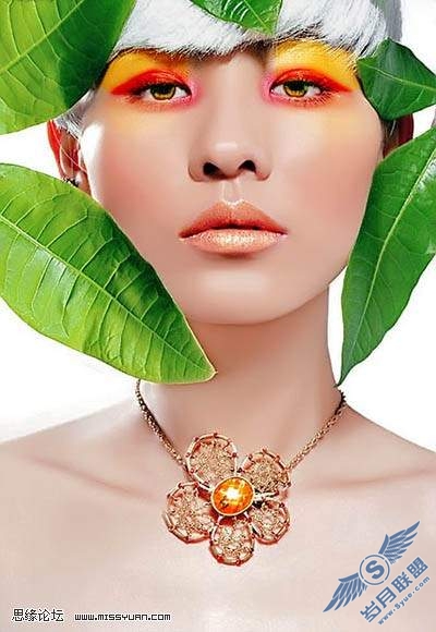 photoshop教程: 给MM照片上通透靓丽的彩妆