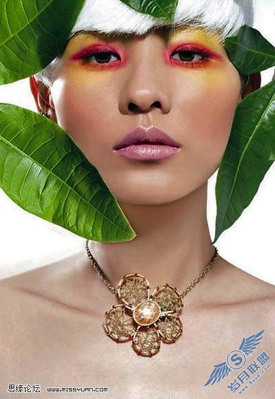 photoshop教程: 给MM照片上通透靓丽的彩妆