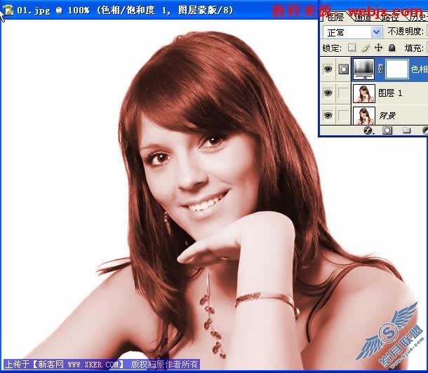 Photoshop简单对人像照片的头发处理的技巧