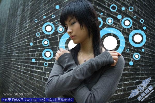 巧用Photoshop个性画笔为MM照做超酷签名