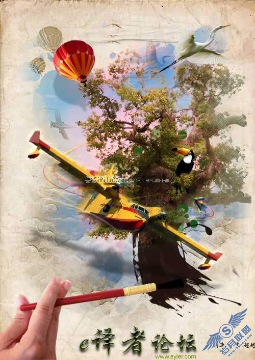Photoshop创意合成教程:虚构的蒙太奇魔幻场景
