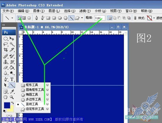 用Photoshop路径工具制作光芒四射背景特效