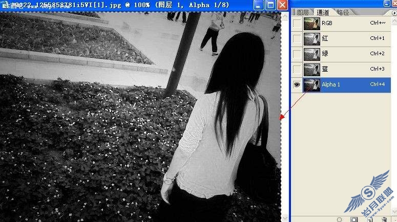 Photoshop调出梦幻的紫色暗调非主流签名风格效果