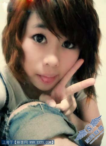 Photoshop整体处理失真人物照片