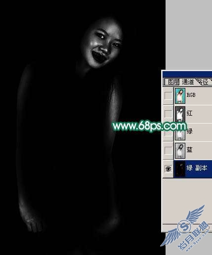 Photoshop照片处理:制作粉红色人物图片效果【图】_
