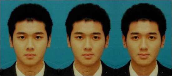 Photoshop出来的众多明星对称脸照欣赏
