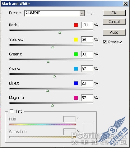 Photoshop CS3亲密接触(5):怀旧赫本 黑白魅影(图十四)